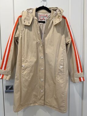 Hunter | Canvas Racing Stripe Coat with Hood